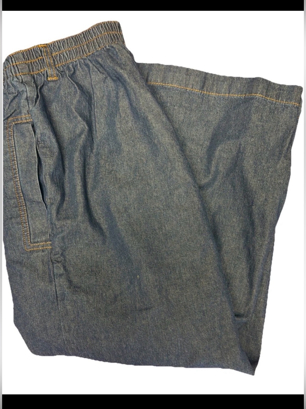 Denim 24/7 Women’s Relaxed Fit Capri Pants Dark Blue Size 14W